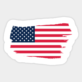 American flag pop culture Sticker